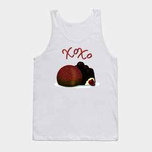 XOXO Valentine Bonbon and Dark Chocolate Covered Cherry Tank Top